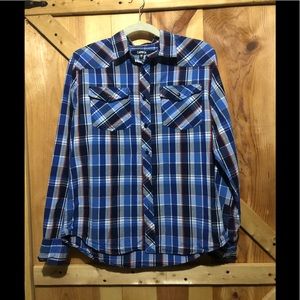 Carbon boys long sleeve Button up